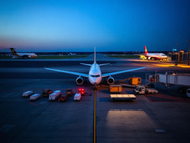 Tarmac de l'aéroport Léon Mba